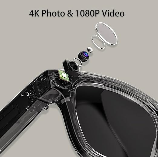 4k Camera  AI Smart Glasses