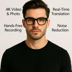 4k Camera  AI Smart Glasses
