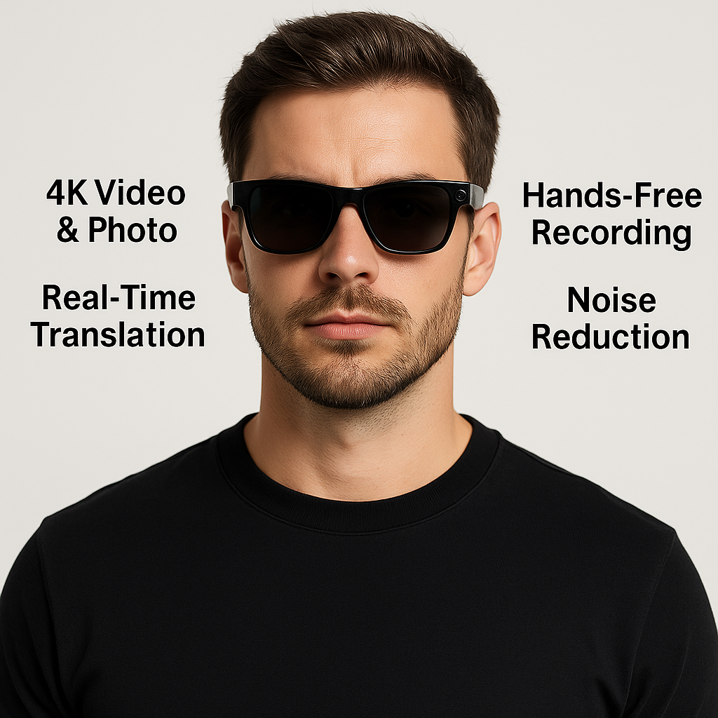 4k Camera  AI Smart Glasses
