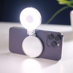 MagShot™ Pro – Magnetic Phone Camera Grip with Dual-Sided Fill Light & Bluetooth Shutter
