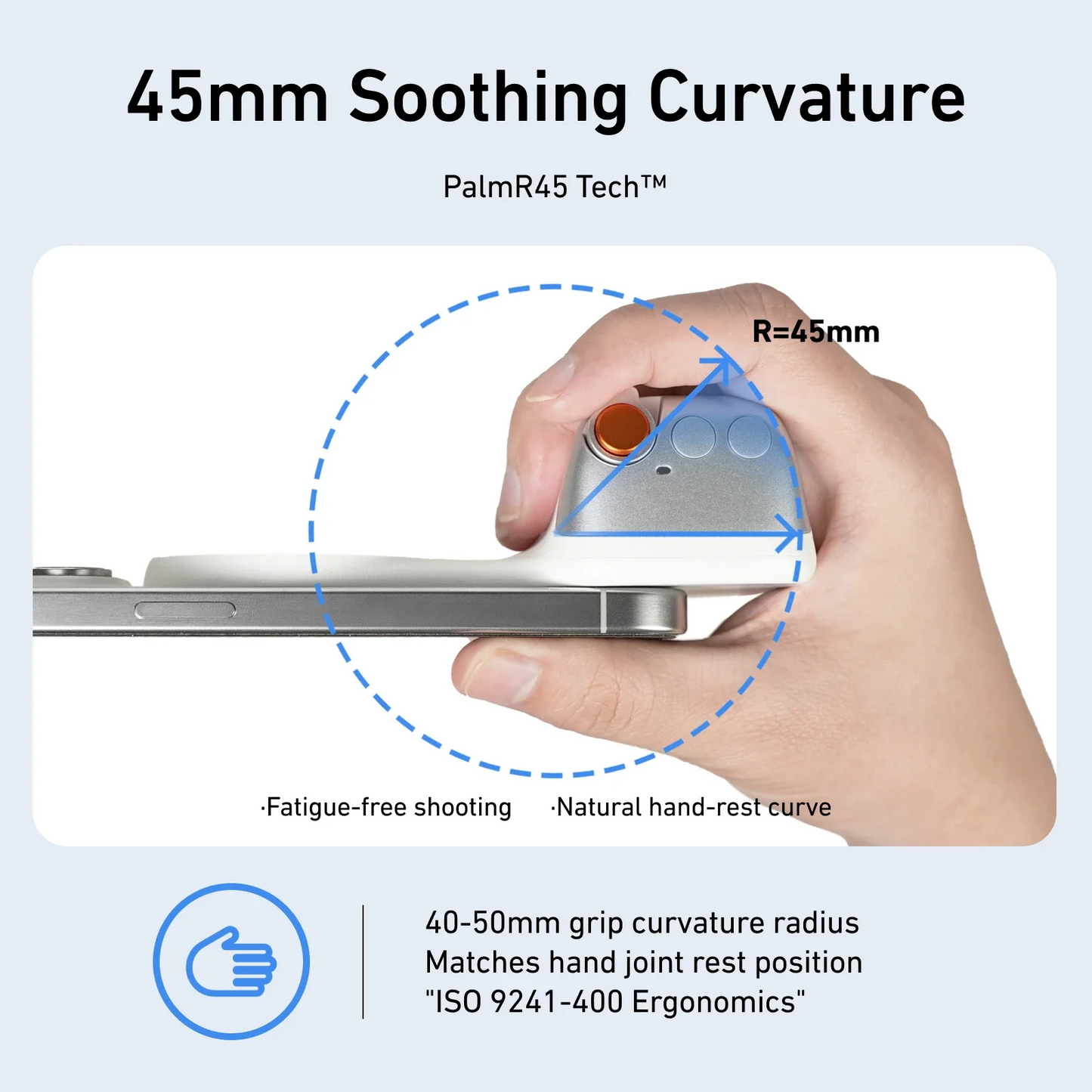 MagShot™ Pro – Magnetic Phone Camera Grip with Dual-Sided Fill Light & Bluetooth Shutter