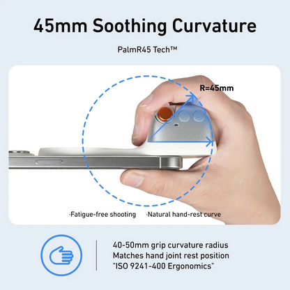 MagShot™ Pro – Magnetic Phone Camera Grip with Dual-Sided Fill Light & Bluetooth Shutter
