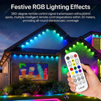 Waterproof LED String Light for Outdoor Use with App Control, 54 Scene Modes