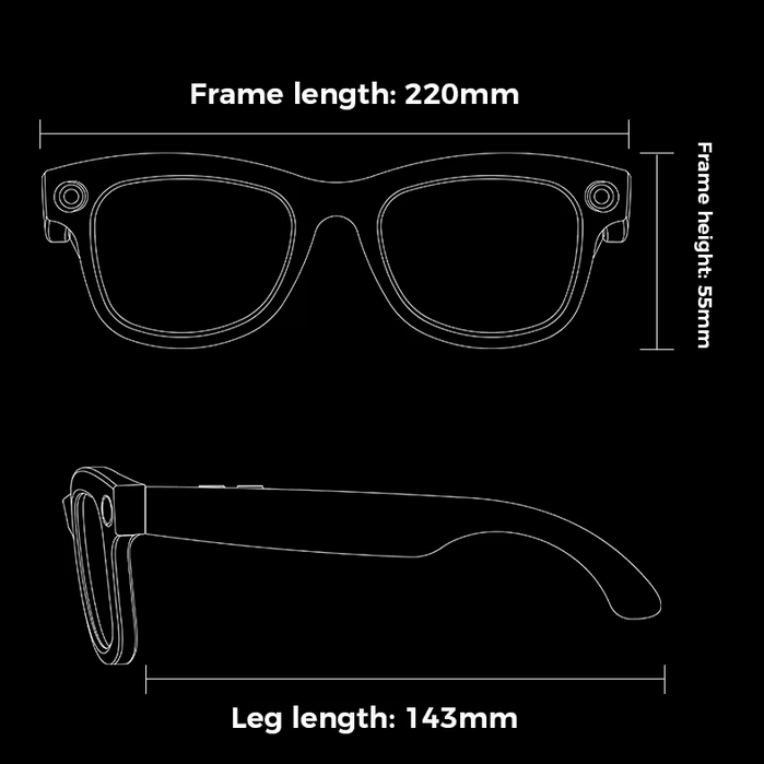 4k Camera  AI Smart Glasses